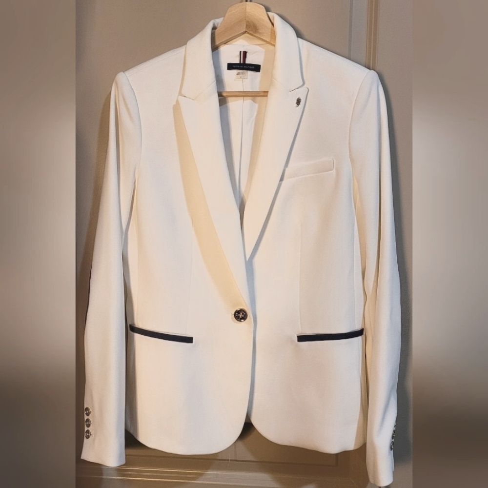 TOMMY HILFIGER Women's Blazer in Ivory
